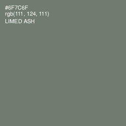 #6F7C6F - Limed Ash Color Image